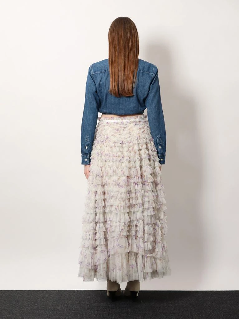 Needle & Thread Ruffled tulle long skirt 3