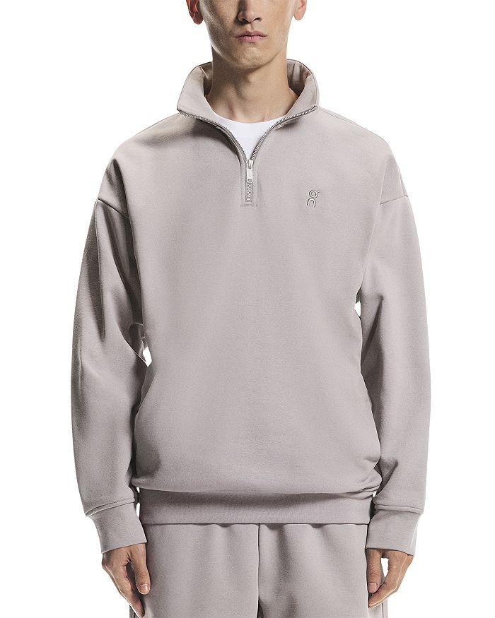 Alo Accolade 1/4 Zip Pullover - Athletic Heather Grey - Polo