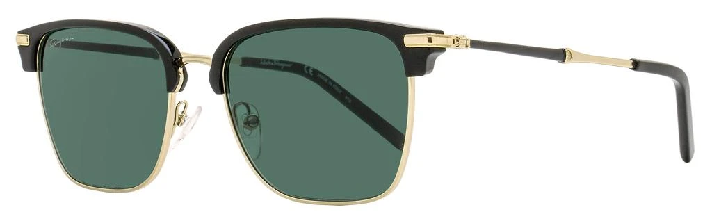 Salvatore Ferragamo Ferragamo Men's Rectangular Sunglasses SF227S 703 Gold/Black 53mm 1