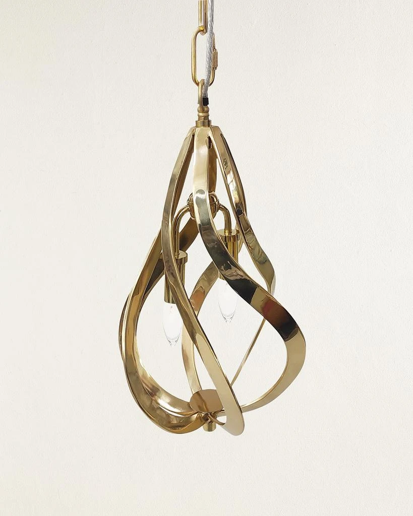 John Richard Ribbons of Brass Pendant Light
