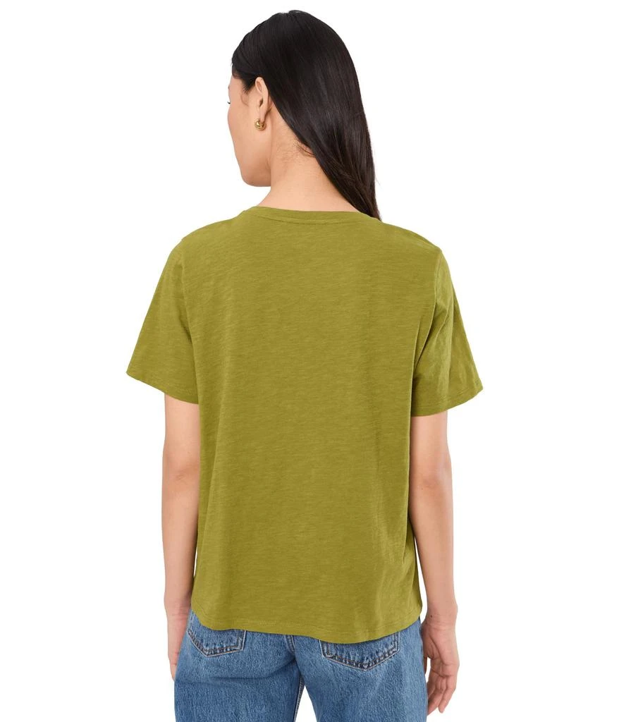 Eileen Fisher Organic Cotton Slubby Jersey V-Neck Short Sleeve Tee 4