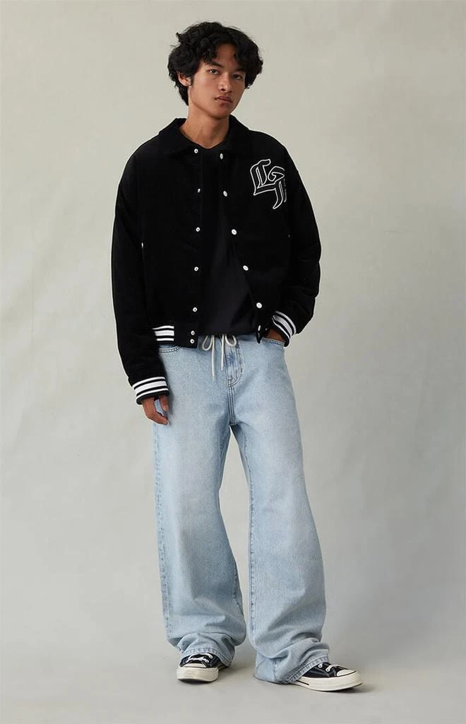 PacSun Blake Extreme Baggy Jeans Drawstring Light Indigo 1