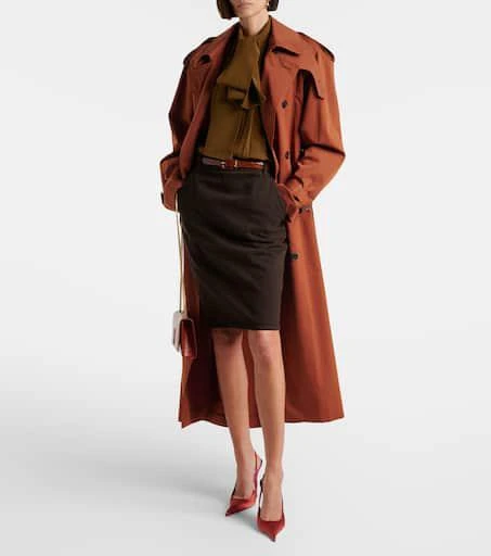 Yves Saint Laurent Tie-neck silk crêpe de chine blouse 2