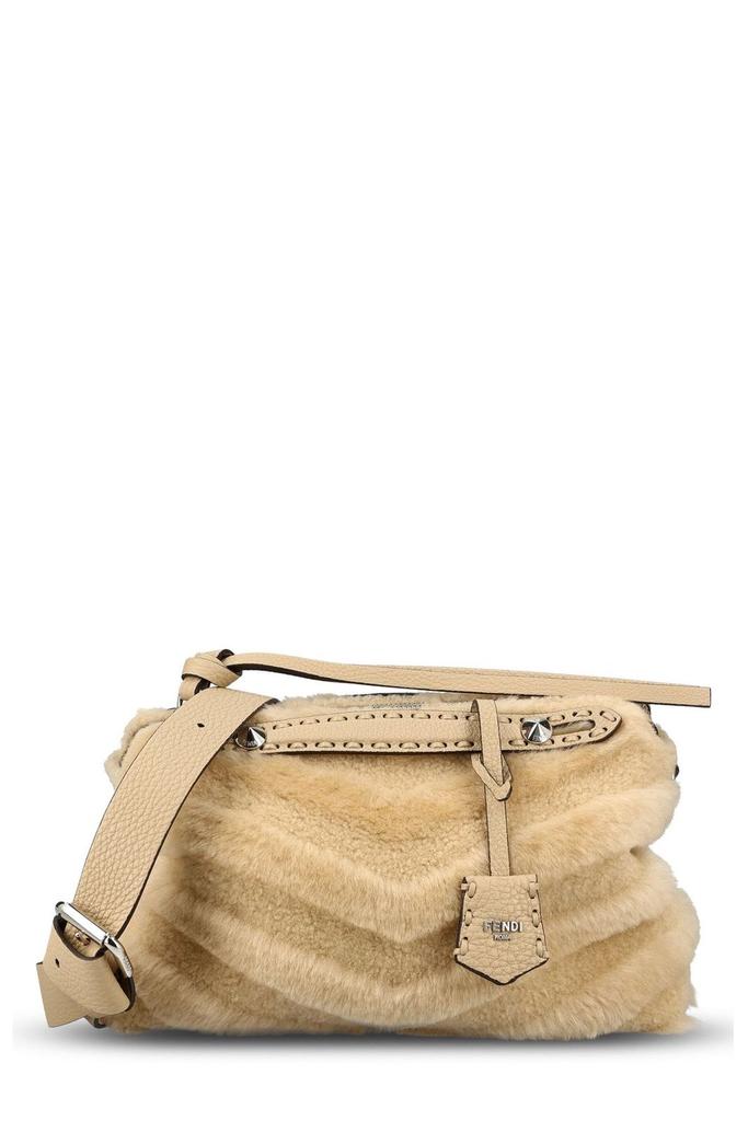 SMALL CROCHET RAFFIA SHOPPING BAG FF BEIGE – On Sale Now