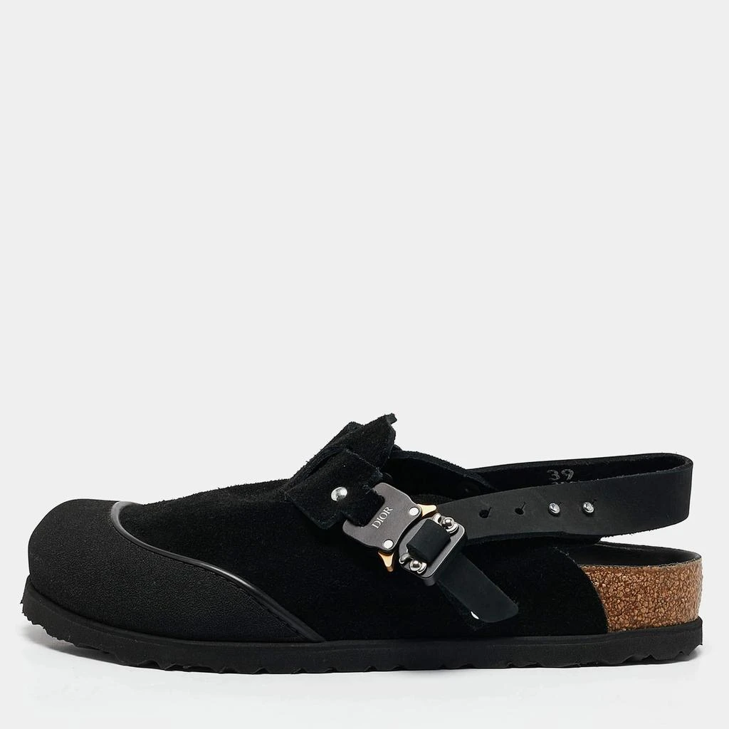 Dior DIOR x Birkenstock Black Suede Tokio Mule Sandals Size 39 1