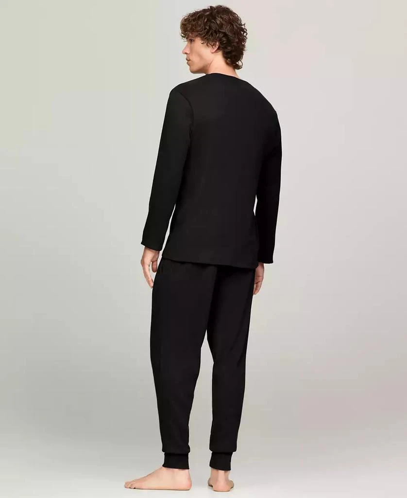 Tommy Hilfiger Men's Ribbed Long-Sleeve Pajama Shirt 4