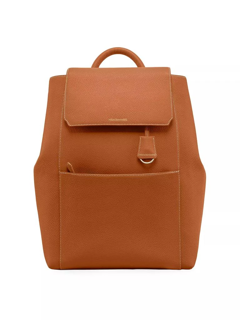 Maison de Sabre Large Leather Soft Backpack 1
