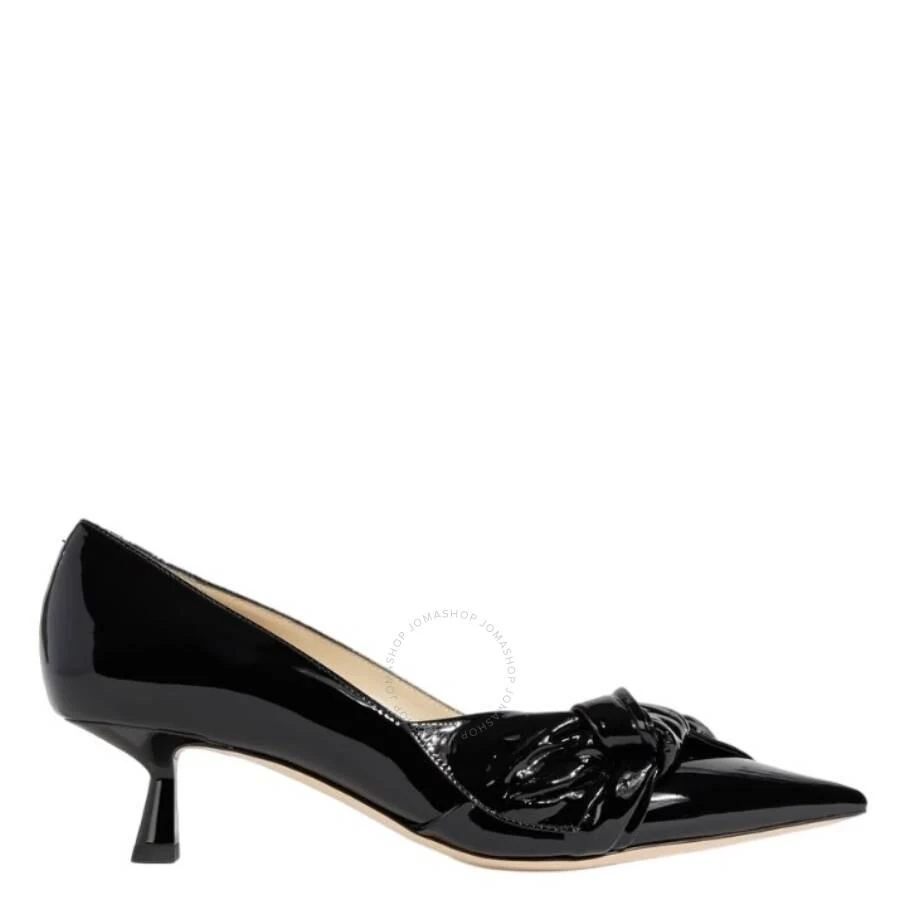 Jimmy Choo Black Elinor 45 Patent Pointed-Toe Pumps 1