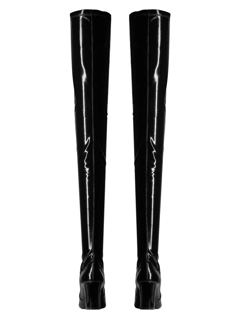 Yves Saint Laurent Betty Over-The-Knee Boots In Stretch Vinyl 3