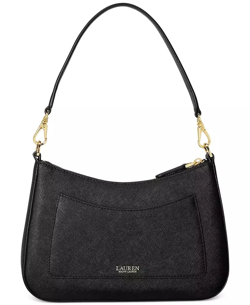 Ralph Lauren Women's Crosshatch Leather Medium Danni Shoulder Bag 4