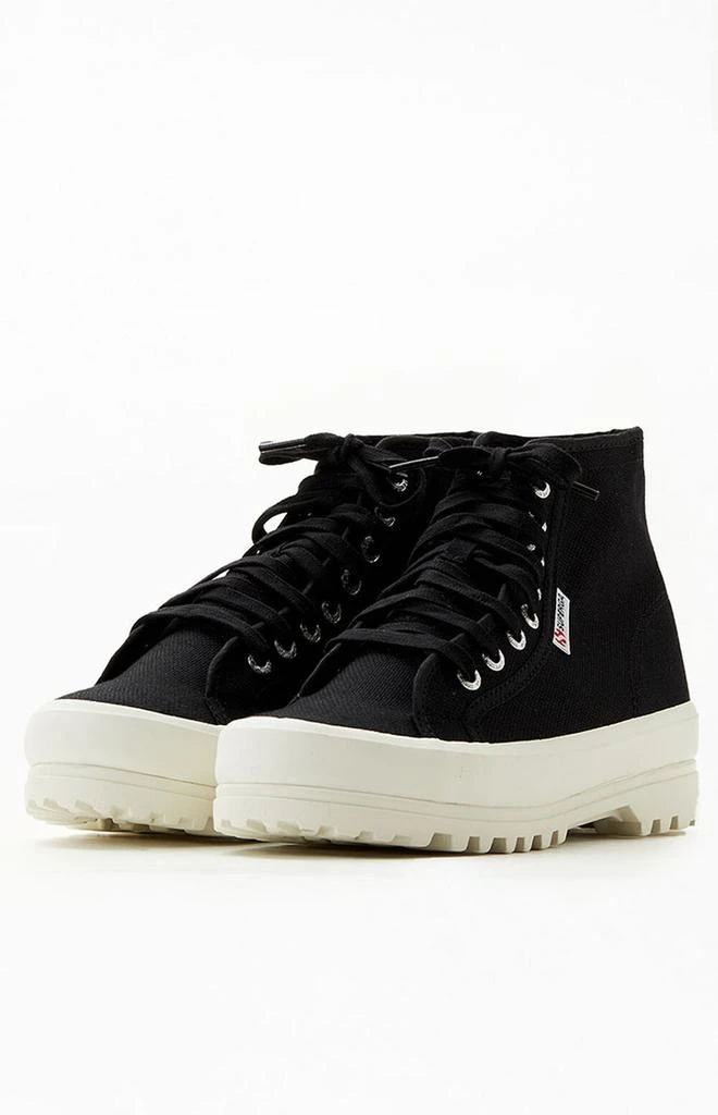 Superga Women's Black 2341 Alpina High Top Sneakers 2