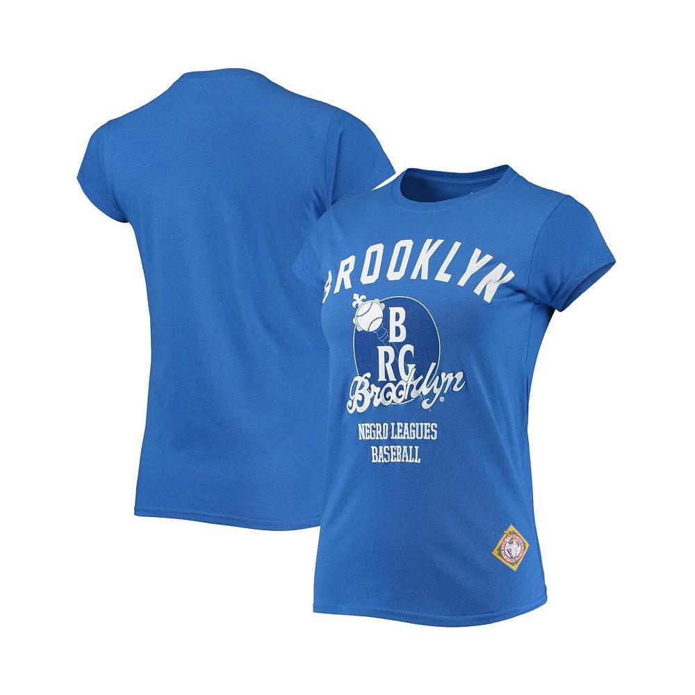 Stitches Women's Royal Brooklyn Royal Giants Negro League Logo T-shirt
