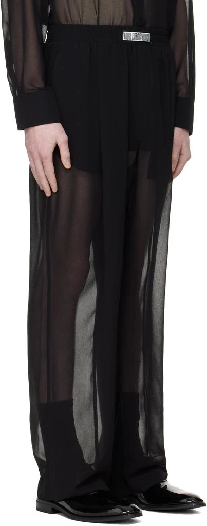 LGN Louis Gabriel Nouchi Black Jogging Large Transparent Trousers 2