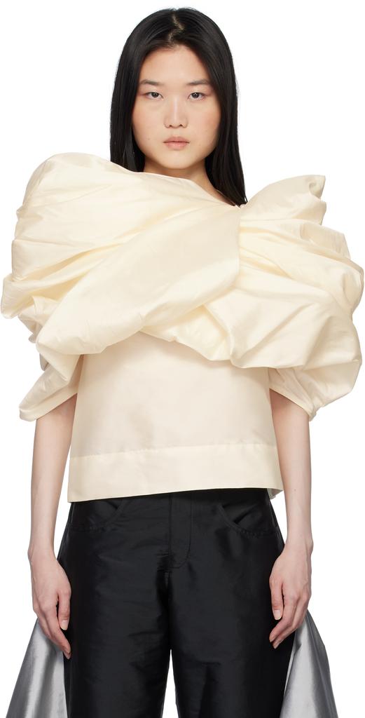 PAULA CANOVAS DEL VAS Off-White Castana Blouse
