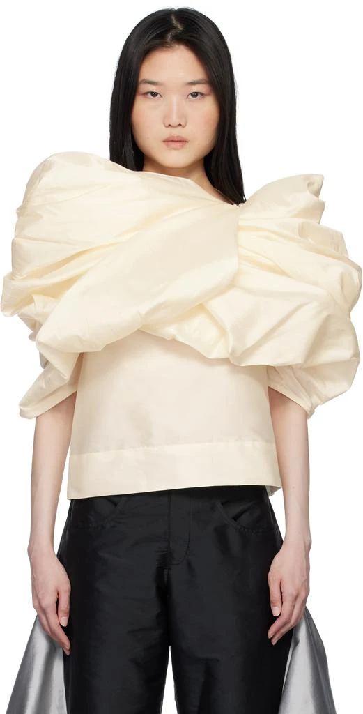 PAULA CANOVAS DEL VAS Off-White Castana Blouse 1