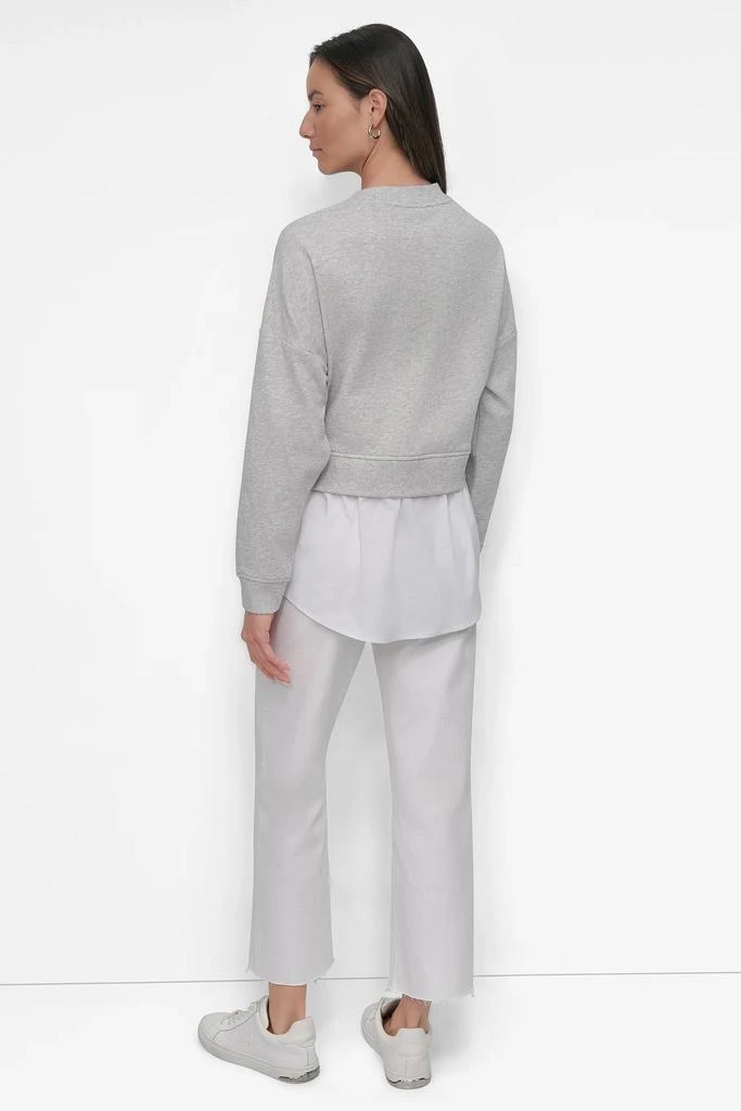 DKNY SWEATSHIRT WITH POPLIN SHIRT 2