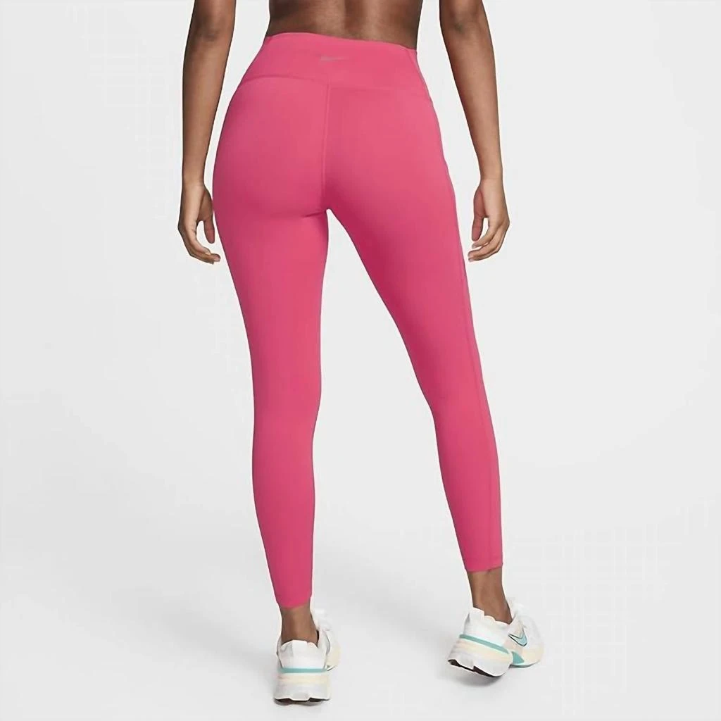 NIKE One High-Waisted 7/8 Leggings In Aster Pink 2