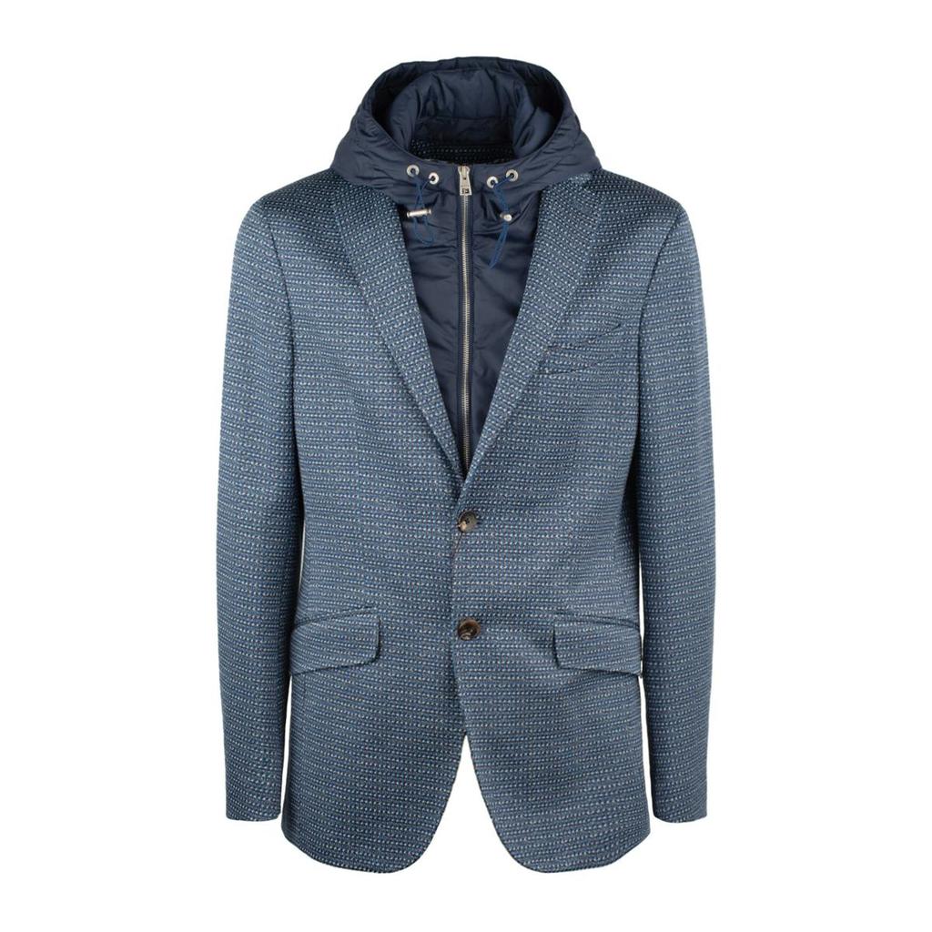 ETRO Etro Blue Blazer With Removable Bib