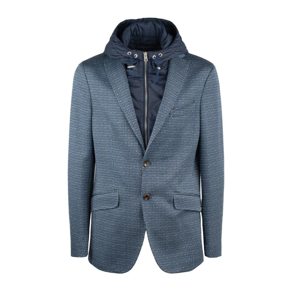 Etro Etro Blue Blazer With Removable Bib 1