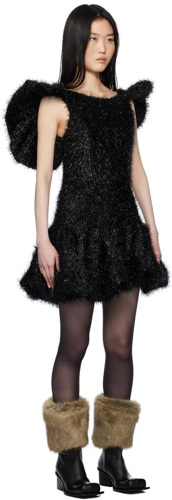 PAULA CANOVAS DEL VAS Black Puff Minidress 2