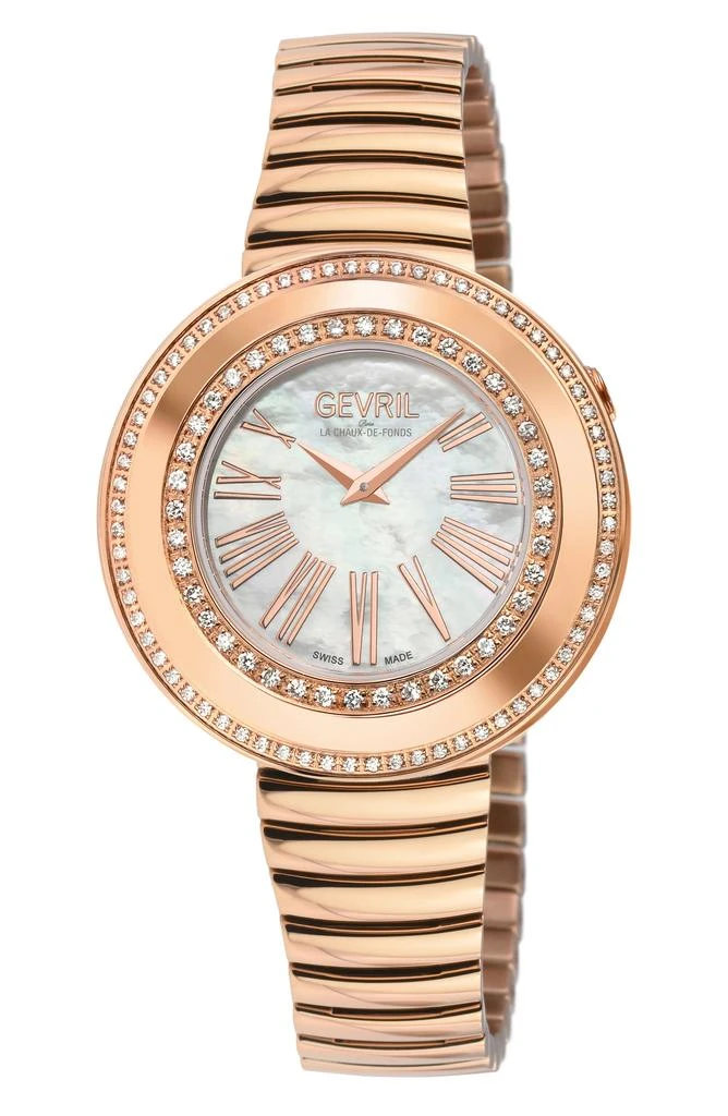 Gevril Gandria Diamond Bracelet Watch, 36mm - 0.8424ct. 1