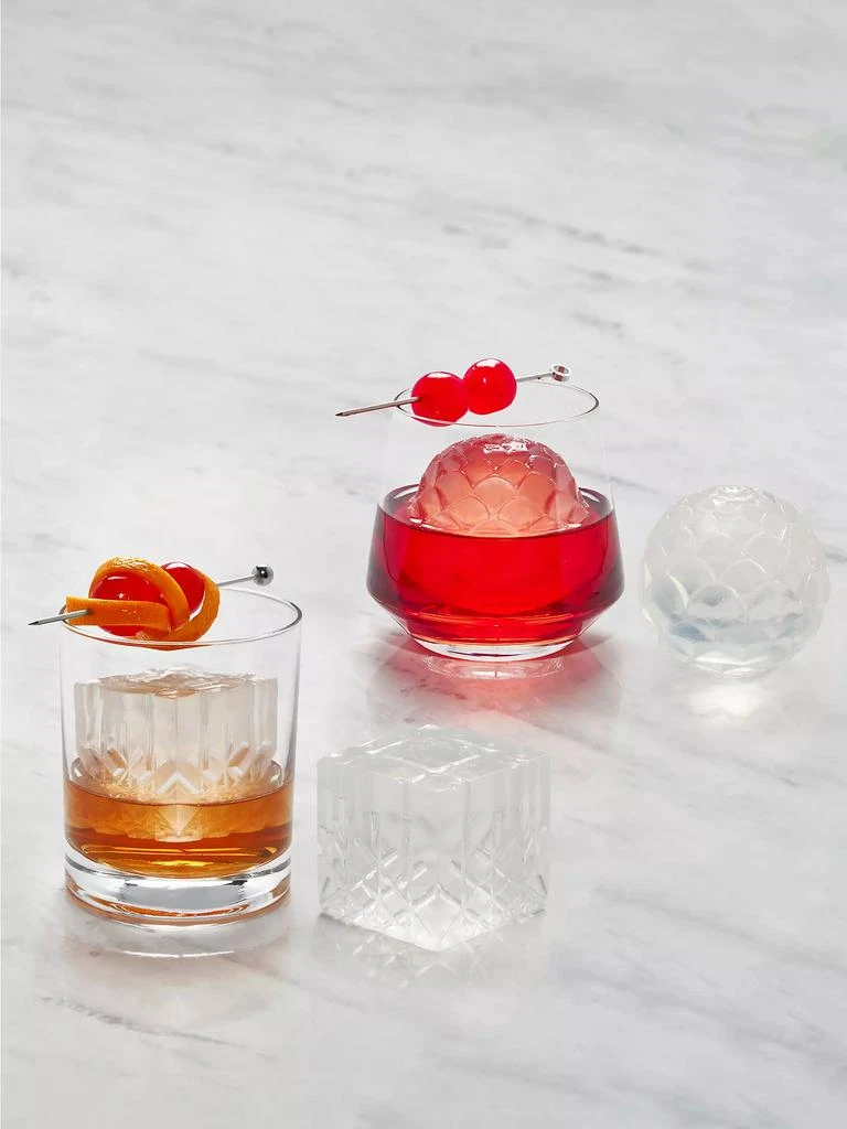 W&P Cocktail Ice Tray Set: Petal + Crystal 2