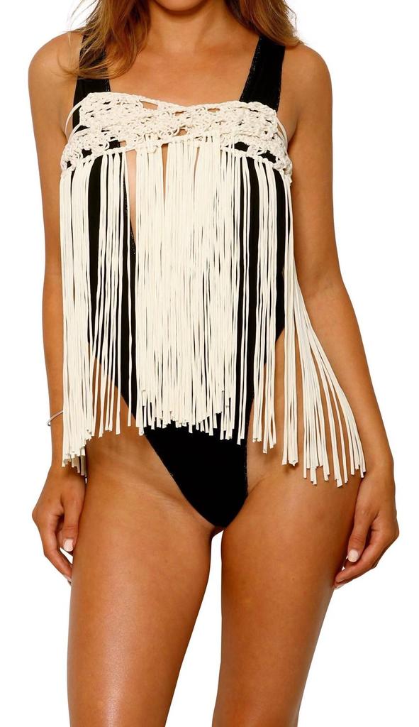 NHall Resortwear Adele Mini Skirt In Off White