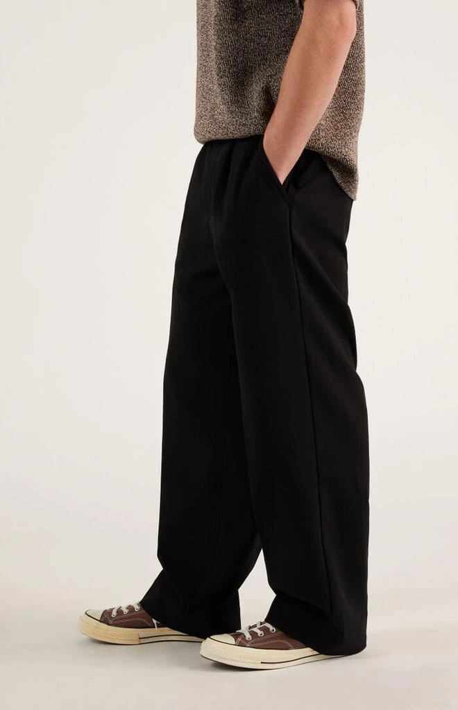 PacSun Black Pleated Baggy Trousers 4
