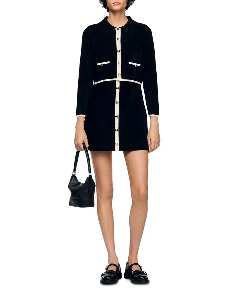 Sandro Fiorena Two Tone Cardigan 2