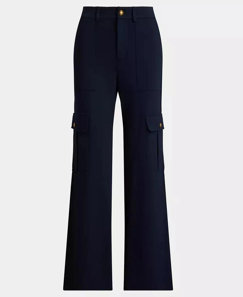 Ralph Lauren Women's Ponte Wide-Leg Cargo Pants 5