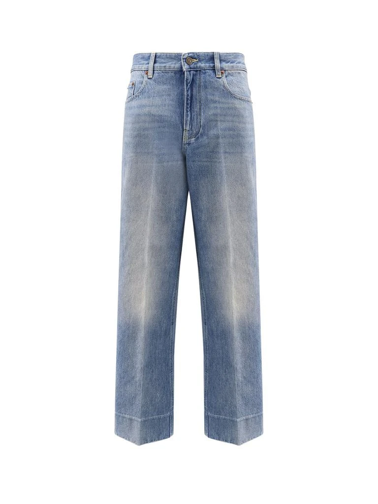 Valentino Valentino Logo Patch Classic Jeans from Cettire