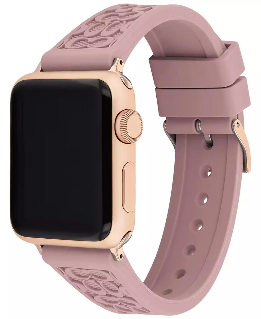 Coach Pink Rubber Apple® Watch Strap 38/40/41mm 3