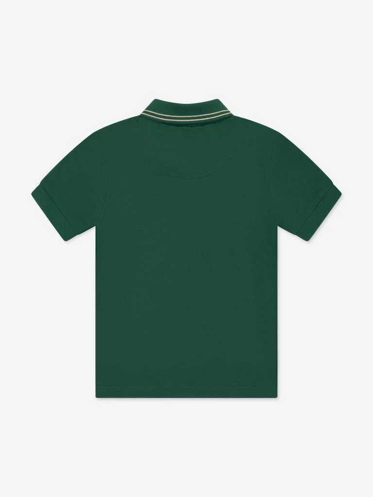 Hugo Boss Hugo Boys Logo Print Polo Shirt in Green 2