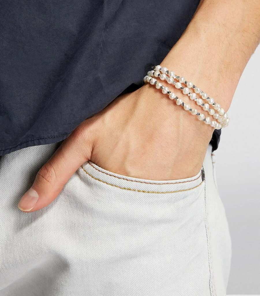 Nialaya Pearl Wrap Bracelet 4