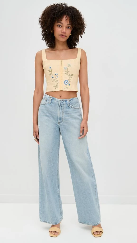 Reformation Juliet Linen Top 4