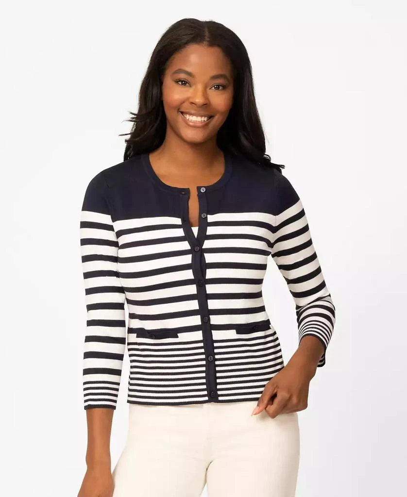 Melissa Paige Women's Mix Stripe Cardigan Top, Macy's Exclusive
