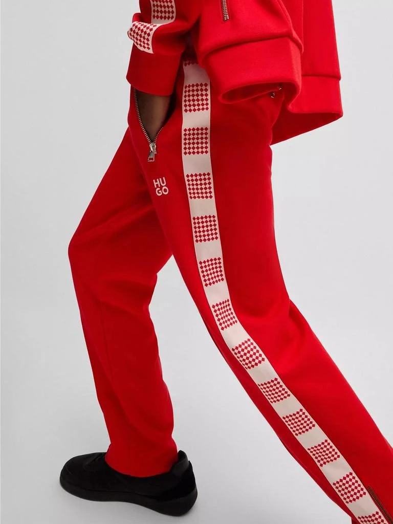 Hugo Boss Tracksuit Bottoms with Checked Tape 5
