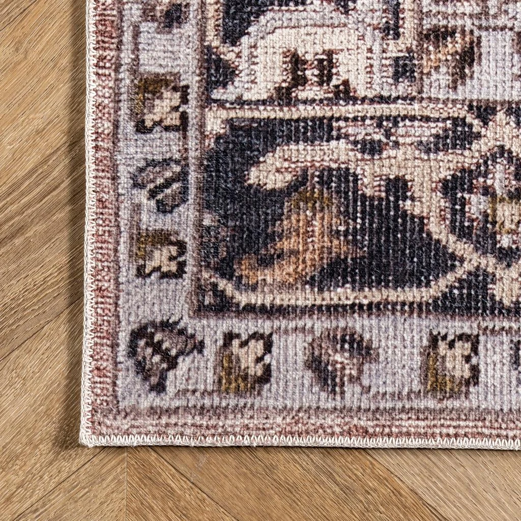 nuLOOM Sasha Machine Washable Medallion Area Rug 5