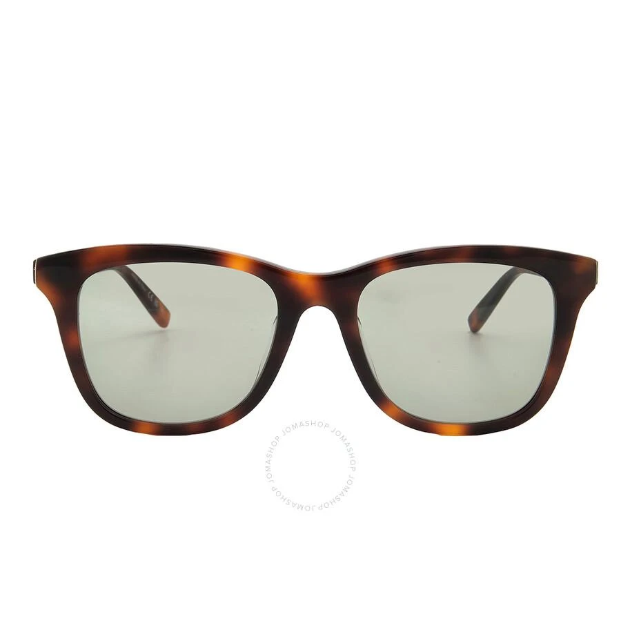 Yves Saint Laurent Green Square Unisex Sunglasses SL 587/K 002 53 1
