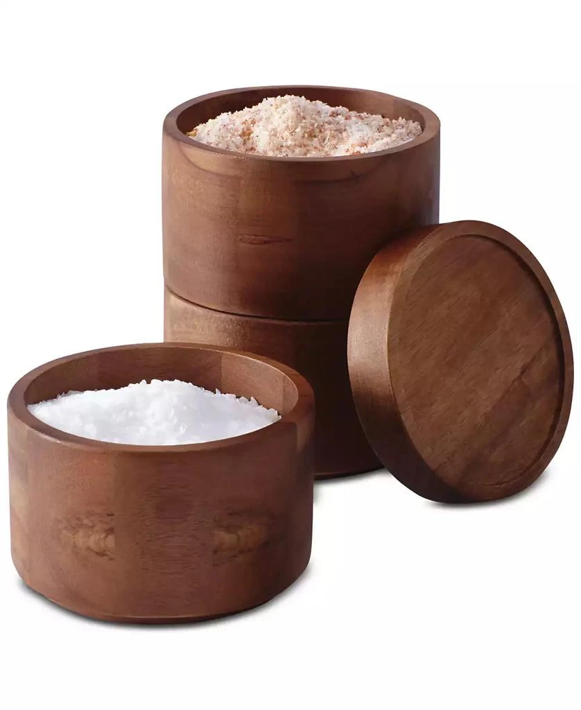 Rachael Ray Tools and Gadgets Wooden 3-Tier Stacking Salt Box 1