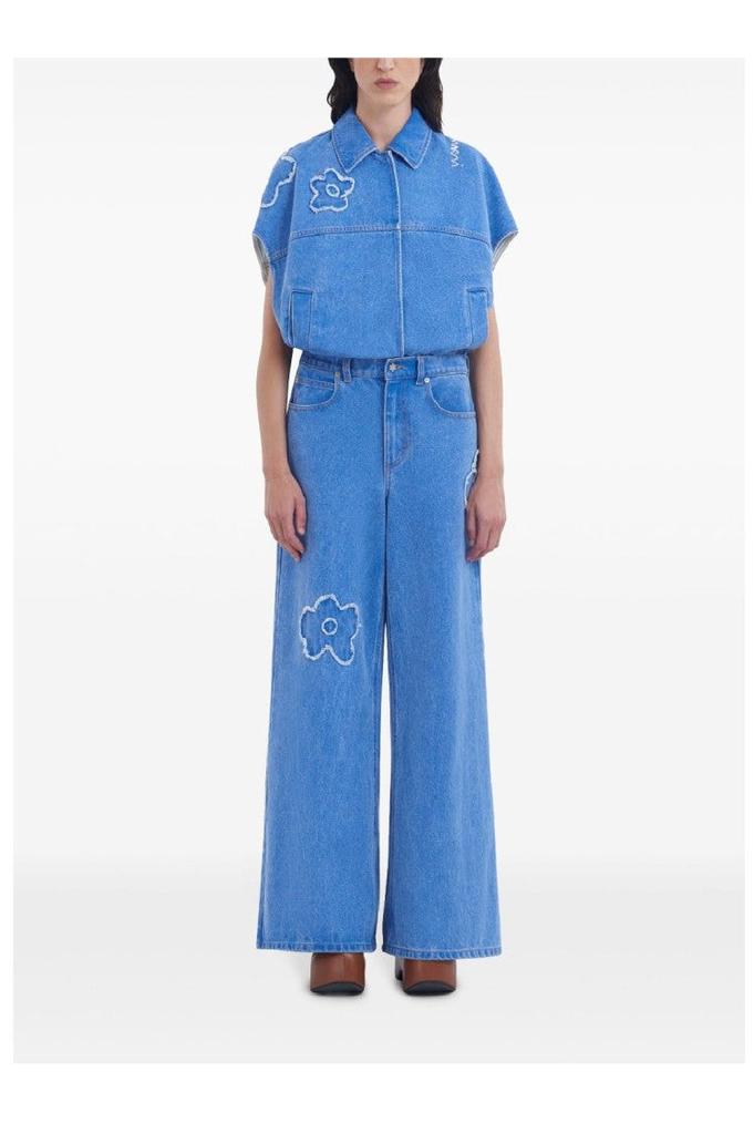 Marni High-Waisted Wide-Leg Jeans