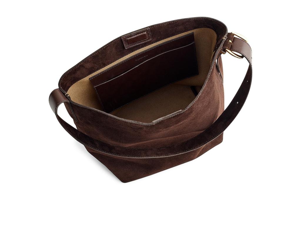 Madewell The Essential Bucket Tote in Suede