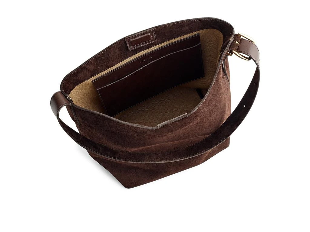 Madewell The Essential Bucket Tote in Suede 2