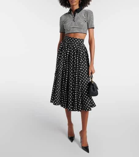 Dolce 
Gabbana Cropped wool polo shirt 2