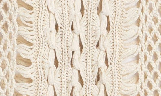 SAACHI Fringe Crochet Poncho 8