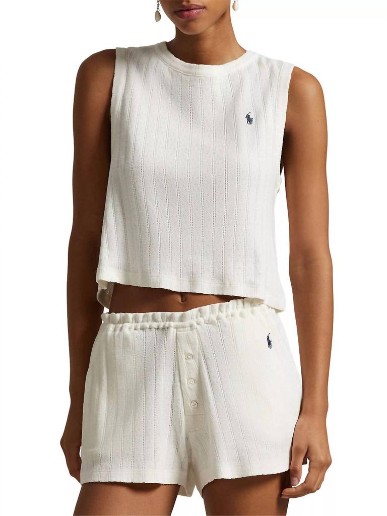 Alo Ribbed Prosper Tank - White - Lingerie - Free Shipping