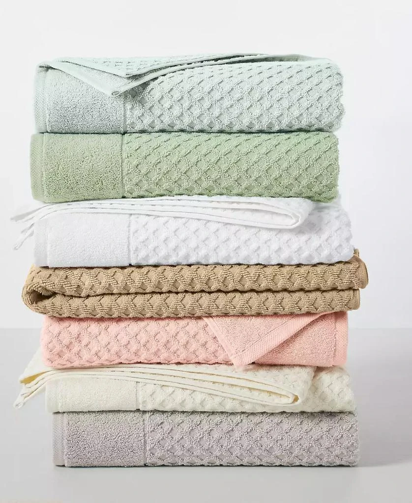 Linery 
Co Quick-Drying Cotton Diamond Waffle Textured 6-Piece Bath Towel Set 54x27x0.5 inches,26x16 inches 5