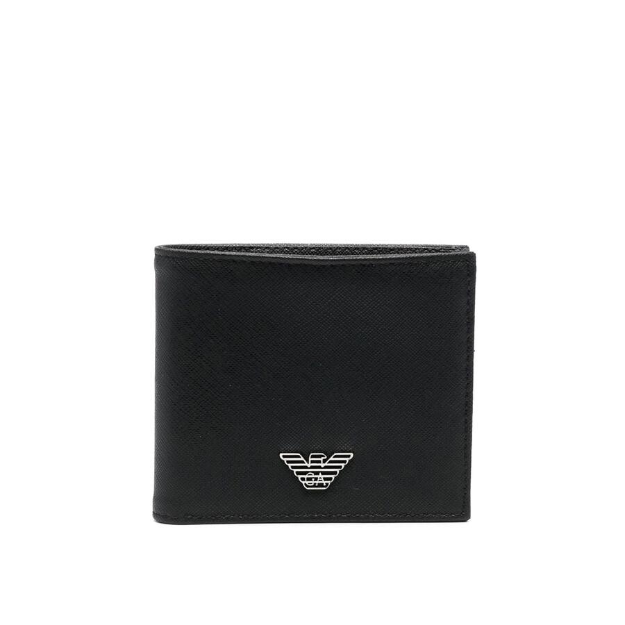 Emporio Armani Black Logo Bifold Wallet