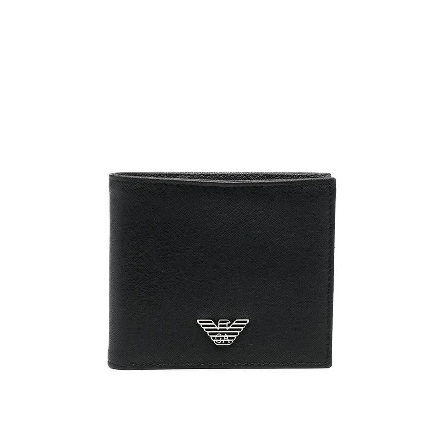 Emporio Armani Black Logo Bifold Wallet 1