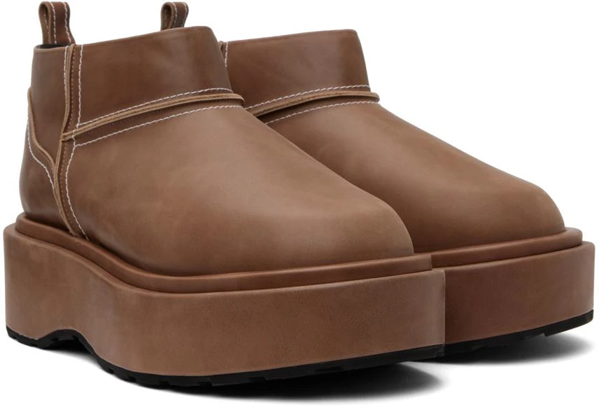 We11done Brown Pull-Loop Boots 4
